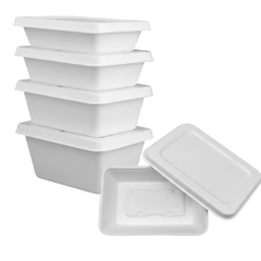 1000 ML Square Box Bagasse