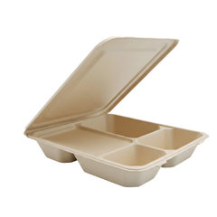 Lid For 4 Comparment Bento Box Bagasse