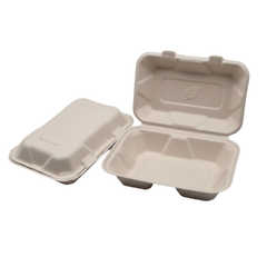 9*6*3" Clamshell 900 ML - Bagasse