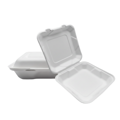 8 Inch Clamshell 900 ML - Bagasse