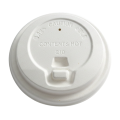 90 MM Coffee Cup Lid A-Bagasse