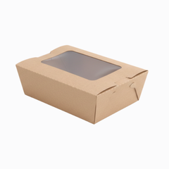 900 ML Kraft Paper Window Box